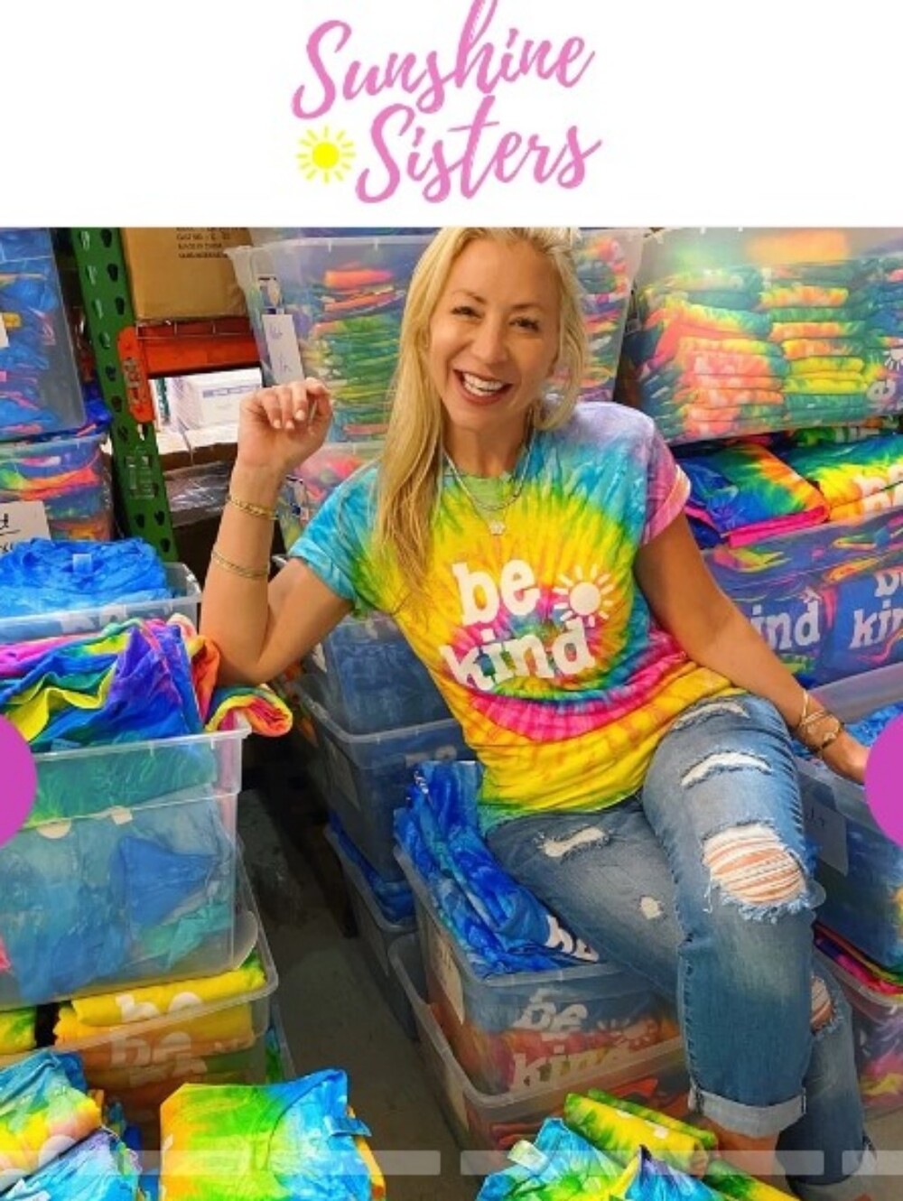 Tie-Dye Be kind Graphic Tee Vibrant Rainbow Small Shirt Womens Y2k